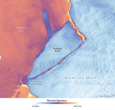 Watch: New iceberg larger than Las Vegas breaks off Antarctic ice shelf, satellite imagery shows